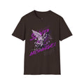 Archangel Angel T‑Shirt — Gothic Purple Statue Graphic Tee